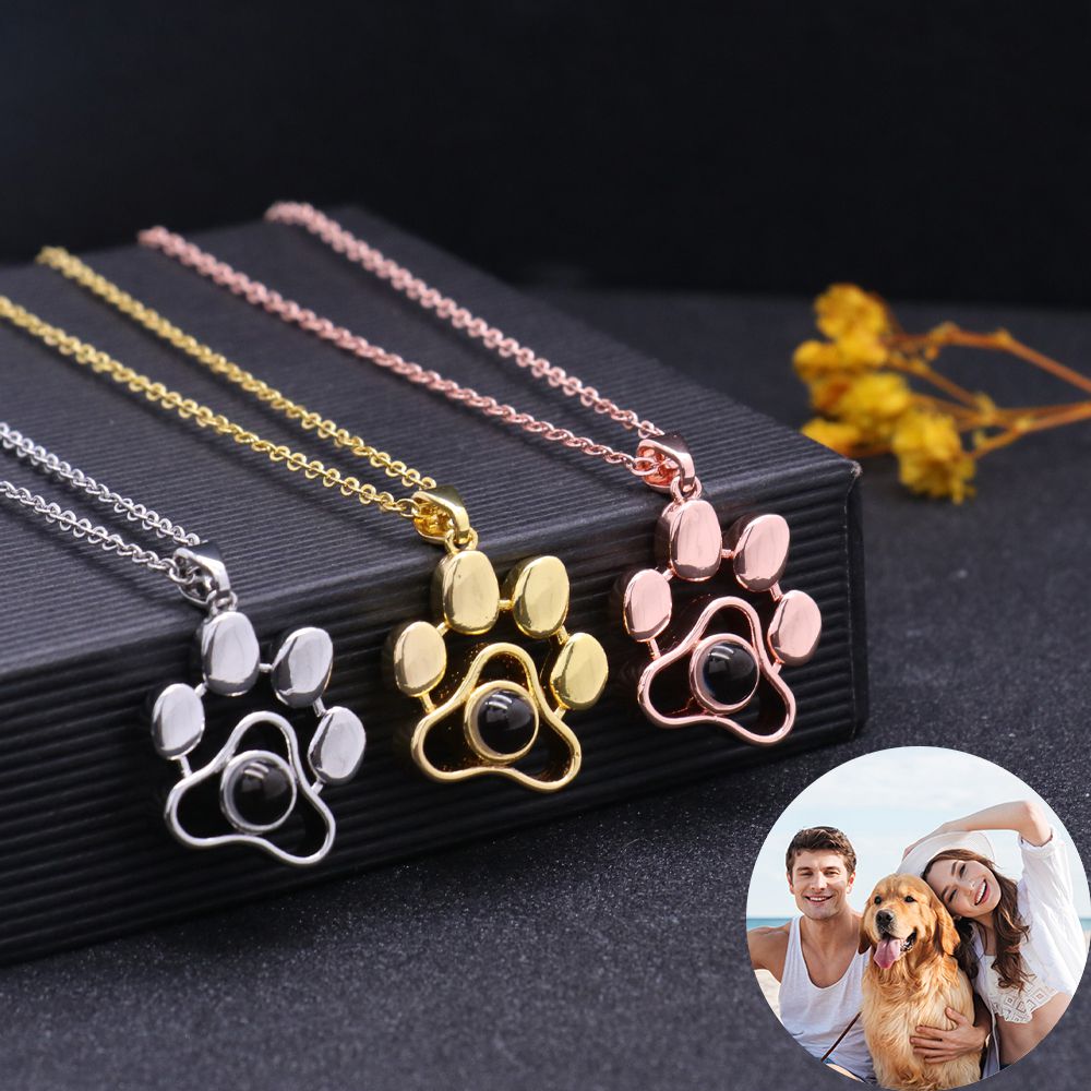 Pet photo projection deals necklace